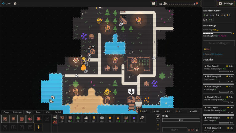 Pocketpair Publishing Picks Up Incremental City Builder Clicky Islands – A Cozy Clicker With Depth